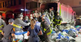 San Francisco Garbage Truck Rescue: Man Rescued, Hospitalized