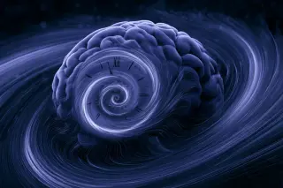 Circular brain waves coordinate senses and actions as a neural clock