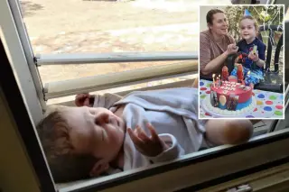 Kai Labban, the 'windowsill baby,' returns to Kibbutz Nirim on third birthday