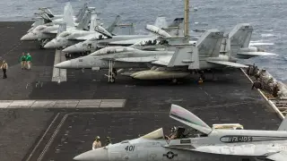 Two aviators eject, four sailors hurt in USS Eisenhower landing mishap