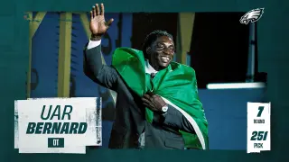 Eagles pick Nigerian-born Uar Bernard at No. 251 in 2026 Draft
