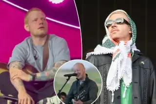 Isaac Slade fills Ed Sheeran’s empty opener slot with a call for peace in Atlanta