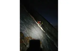 Volunteer rescuers haul climber from Sierra Nevada ledge after hours-long ascent