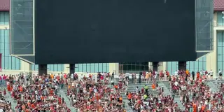 Skydiver Rescued After Dangling From Virginia Tech Scoreboard During Spring Game