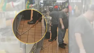 Snopes Probes Viral Image Claiming a McDonald’s Worker Was Chained