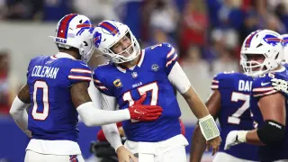 Bills survive TNF shootout as Allen throws three TDs and runs for two in Detroit win