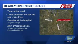Speeding Mustang plows through red light in Albuquerque, killing 15-year-old passenger