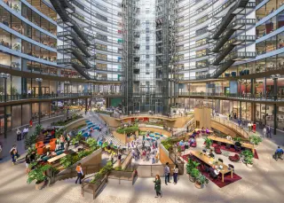 Google Reveals Vision for Thompson Center Renovation, Preserving Atrium and Mosaic