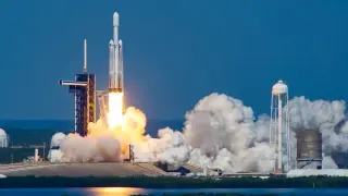 Falcon Heavy Returns to Flight with ViaSat-3 F3 Payload from Kennedy Space Center