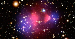 Three dark-matter–poor dwarfs line up, hinting at a violent past that shed ordinary matter