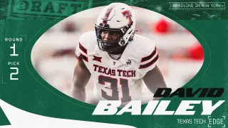 Jets land Texas Tech edge Bailey with No. 2 pick