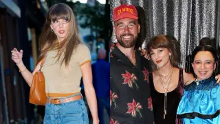 Taylor Swift Visits NYC Studio After Broadway Night Out