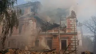 Daytime Drone Strike Hits Kyiv Science Academy, Killing One in Wider Russian Assault