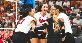 Nebraska volleyball survives Purdue's set to stay unbeaten