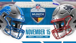 Lions, Patriots to Clash in Munich for Week 10 NFL International Series