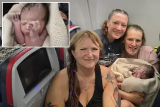 Midair birth on Delta flight to Portland