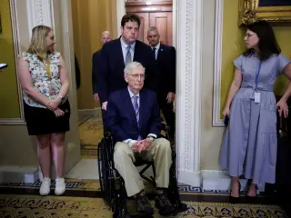McConnell vows to finish term as he recovers from fall
