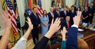 DOJ Urges Judge to Uphold White House Media Ban, Citing 'Privilege' Over Press Access