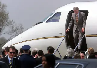 Clinton Briefed Press on Air Force One Switch; Trump Skipped the Briefing