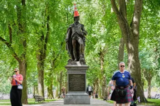 Boston rolls out welcome for Scotland’s World Cup cone