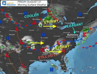 Baltimore Sees Brief Sunny Break Before Tomorrow's Rain