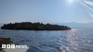 BC’s floating island reappears after drifting across Williston Reservoir