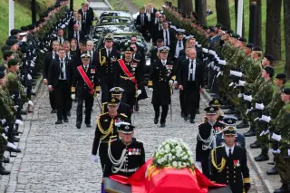 Oslo bids farewell to Norway’s King Harald V with solemn royal procession