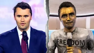 Six-Foot-Plus Charlie Kirk Statue Debuts in Times Square on Assassination Anniversary