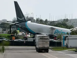 Amazon cargo jet crashes on landing at Miami; at least five dead