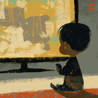 TV-heavy grandparent childcare prompts for paid help