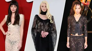 Paris Fashion Week Embraces 'Goth-Corp' Aesthetic as Stars Showcase Sheer Ensembles