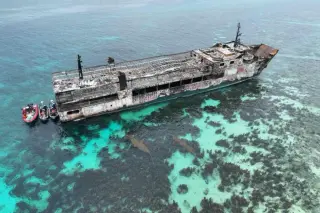 Charred remains found as Philippine ferry fire leaves 84 missing