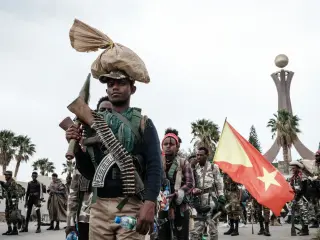 Ethiopian forces claim near-total control of Tigray as capital sees blasts