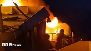 Palawan ferry blaze leaves five dead, dozens missing