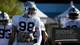 Raiders Day 5 Pads Spark Physical Clash as Crosby, Stokes Stand Out