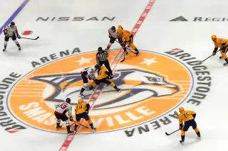 Hutson's Two-Goal Night Powers Caps to 4-3 Win Over Predators