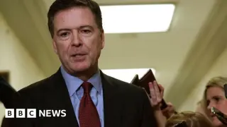 Former FBI Chief Comey Surrenders on Charge Tying Seashell Image to Threat Against Trump