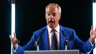 Farage regains Clacton seat as finance probe restarts