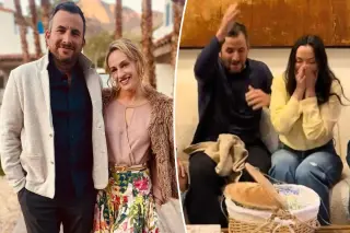 Ex-wife congratulates Zach Goldsmith as he and Farrah Aldjufrie reveal baby news