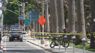 Knife-wielding man shot by Santa Monica officers near busy pier