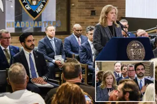 NYPD’s Tisch condemns revisionists as 9/11 memorial wall debuts