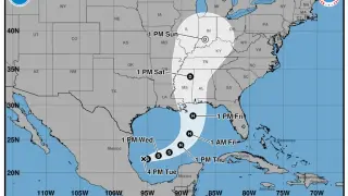 Isaias becomes first 2026 hurricane, targeting Gulf Coast landfall by Friday
