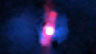 Quasar winds fling energy 300,000 light-years into intergalactic space
