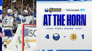 Sabres Clinch Series, End Bruins’ Playoff Run — First Win Since 2007
