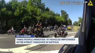 Three Arrests After 200-Rider Street Takeover Traveled From Hauppauge to Brentwood