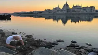Danube drought uncovers two German WWII servicemen and a preserved wartime bike