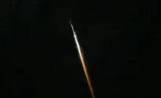 Fireball from Space: ISS Captures Debris Reentry Over West Africa