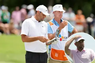 Scheffler vents at caddie after water hazard at Memorial
