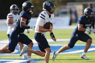 Heat index forces stoppage, Mines-Washburn settle for a 16-16 tie