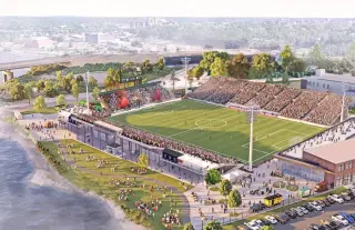 Portland Hearts of Pine Proposes Waterfront Soccer Stadium at Cassidy Point